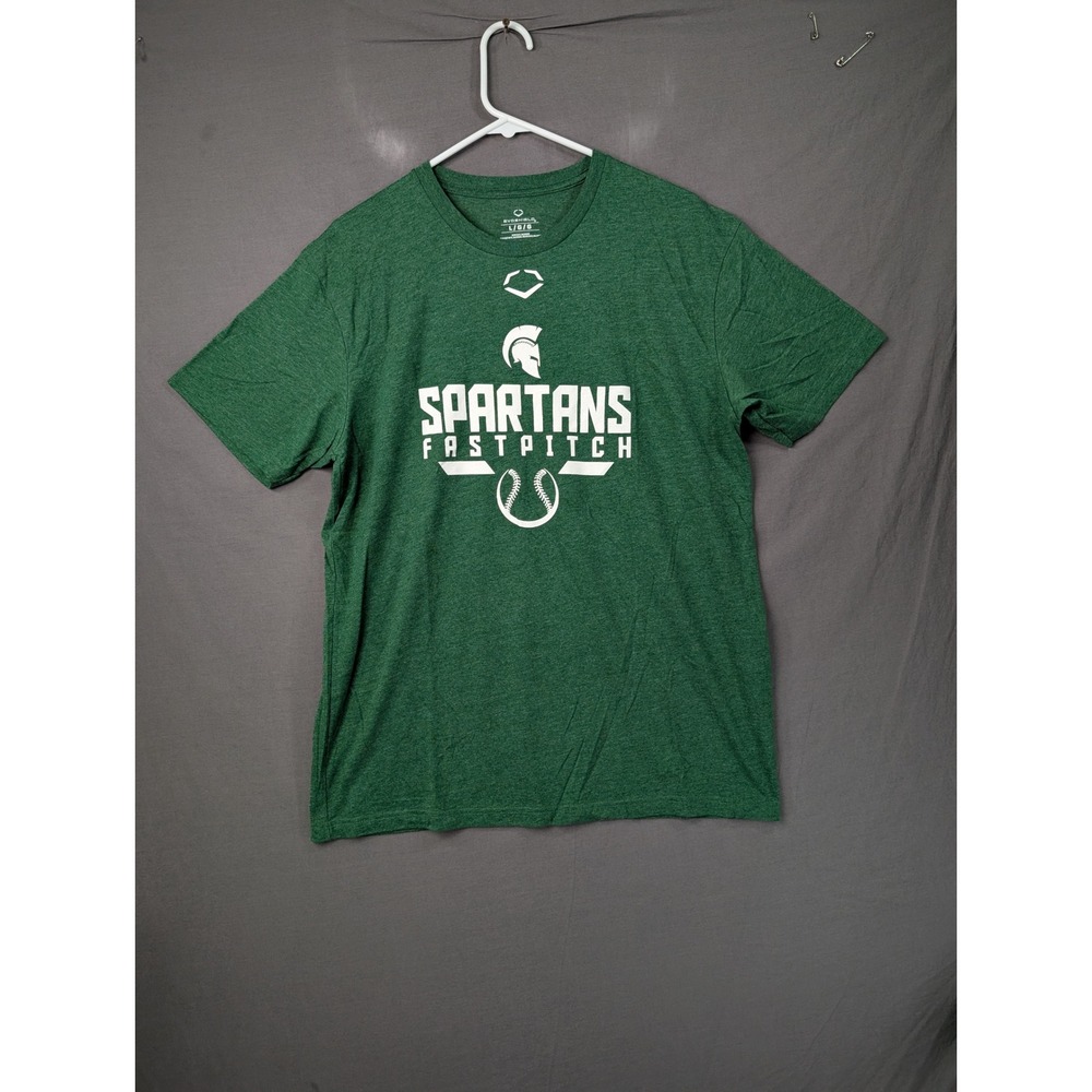 Evoshield Spartans Fastpitch Green Heather Graphic T-Shirt Mens Large 8103